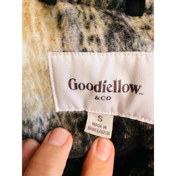 Goodfellow & Co Men's Brown Black Plaid Full Zip Bomber Jackets Size Small - Picture 3 of 4